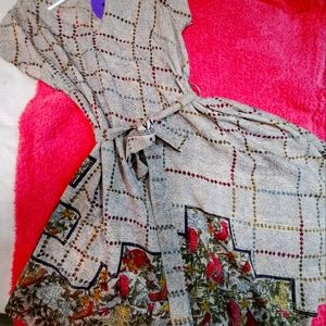 Indie Ella's 100% Silk Recycled Sari Dress NWT